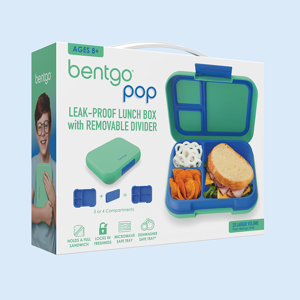 Bentgo® Pop Lunch Box- Spring Green/Blue | Packaging