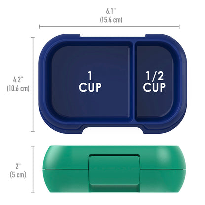 Bentgo® Chill Kids Lunch & Snack Box - Green/Navy