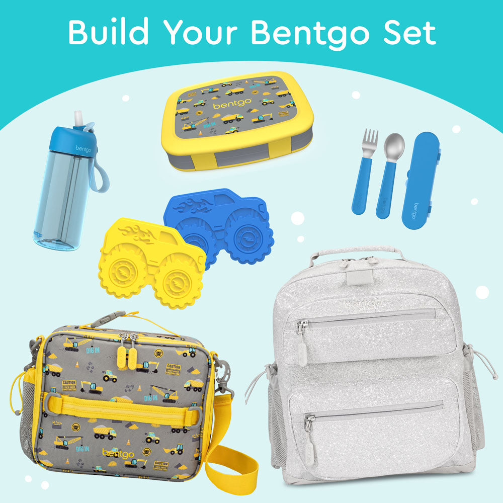 Bentgo Kids Prints Lunch Box - Construction Trucks | Build Your Bentgo Set