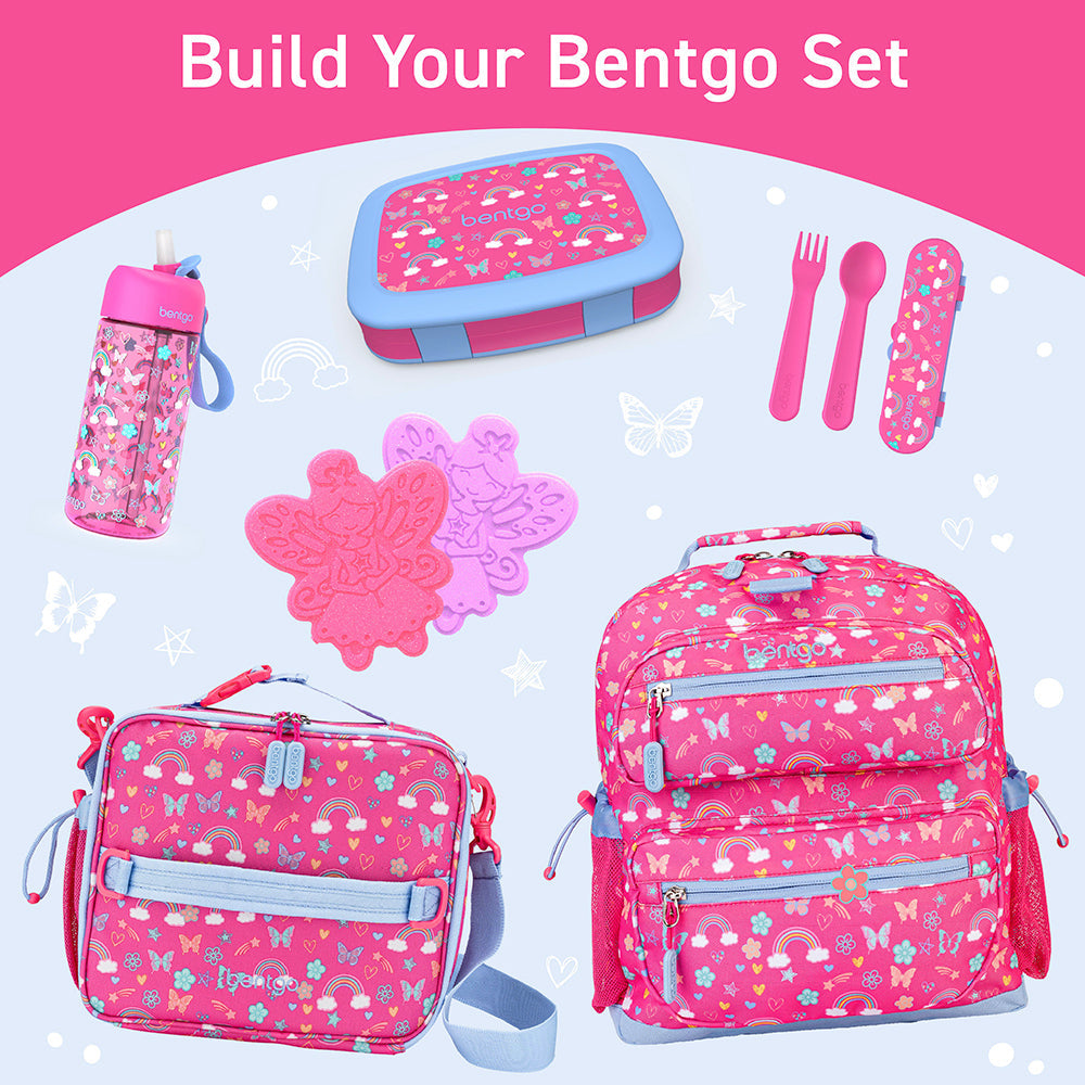 Bentgo® Kids Water Bottle - Rainbows and Butterflies | Build Your Bentgo Set