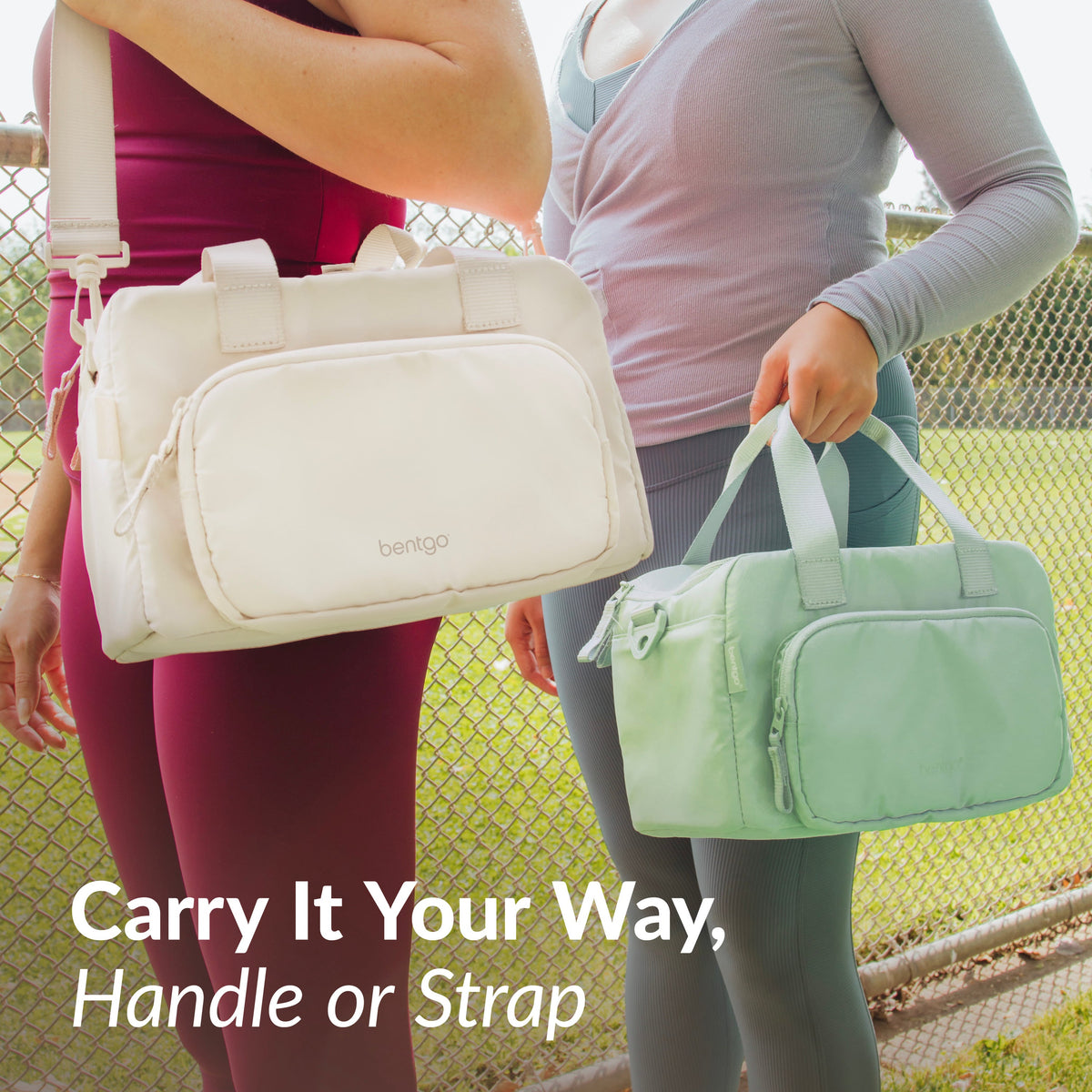 Bentgo® Insulated Lunch Bag - Clay Green | Carry It Your Way, Handle Or Strap