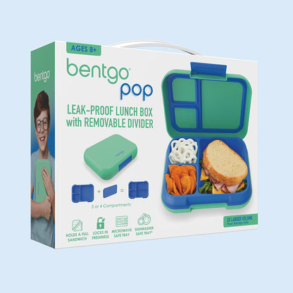 Bentgo® Pop Lunch Box- Spring Green/Blue | Packaging