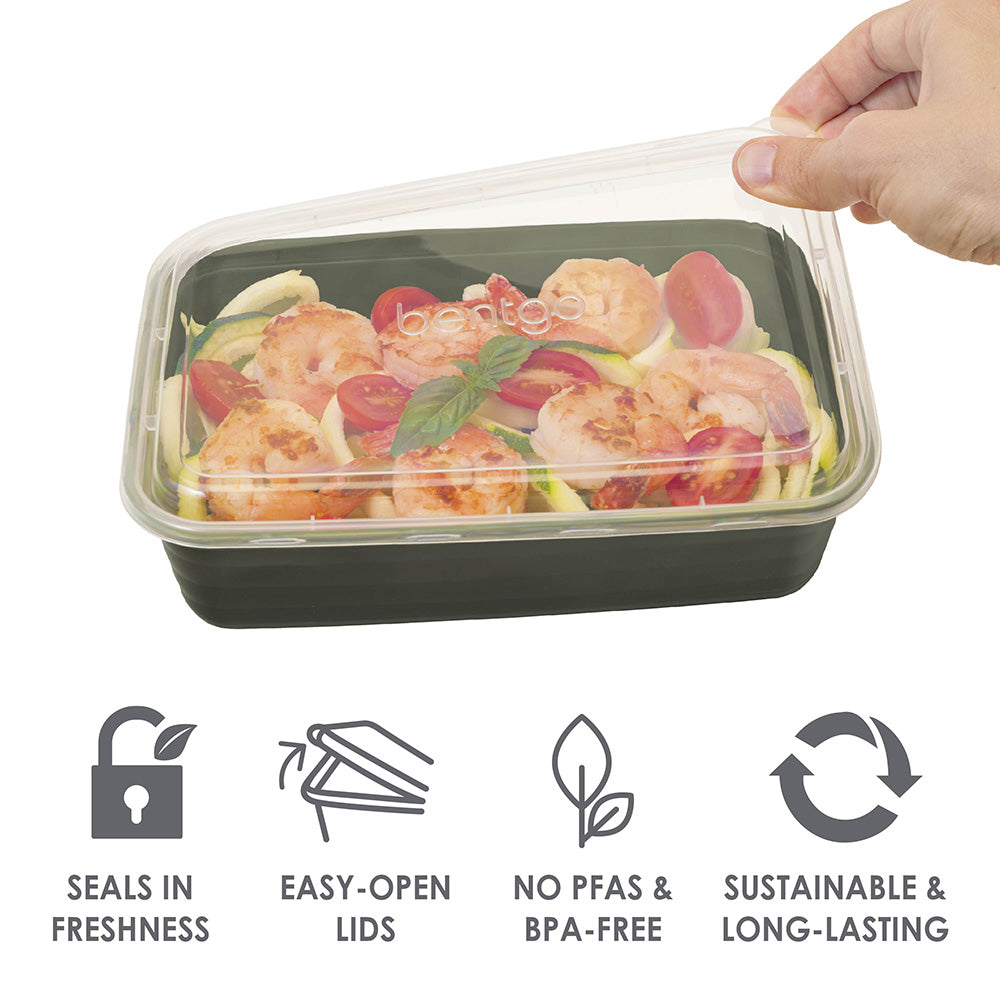 Bentgo® Prep 60-Piece Meal Prep Kit - Rich Shades | Seals In Freshness, Easy-Open Lids, No PFAs & BPA-Free, Sustainable & Long-Lasting
