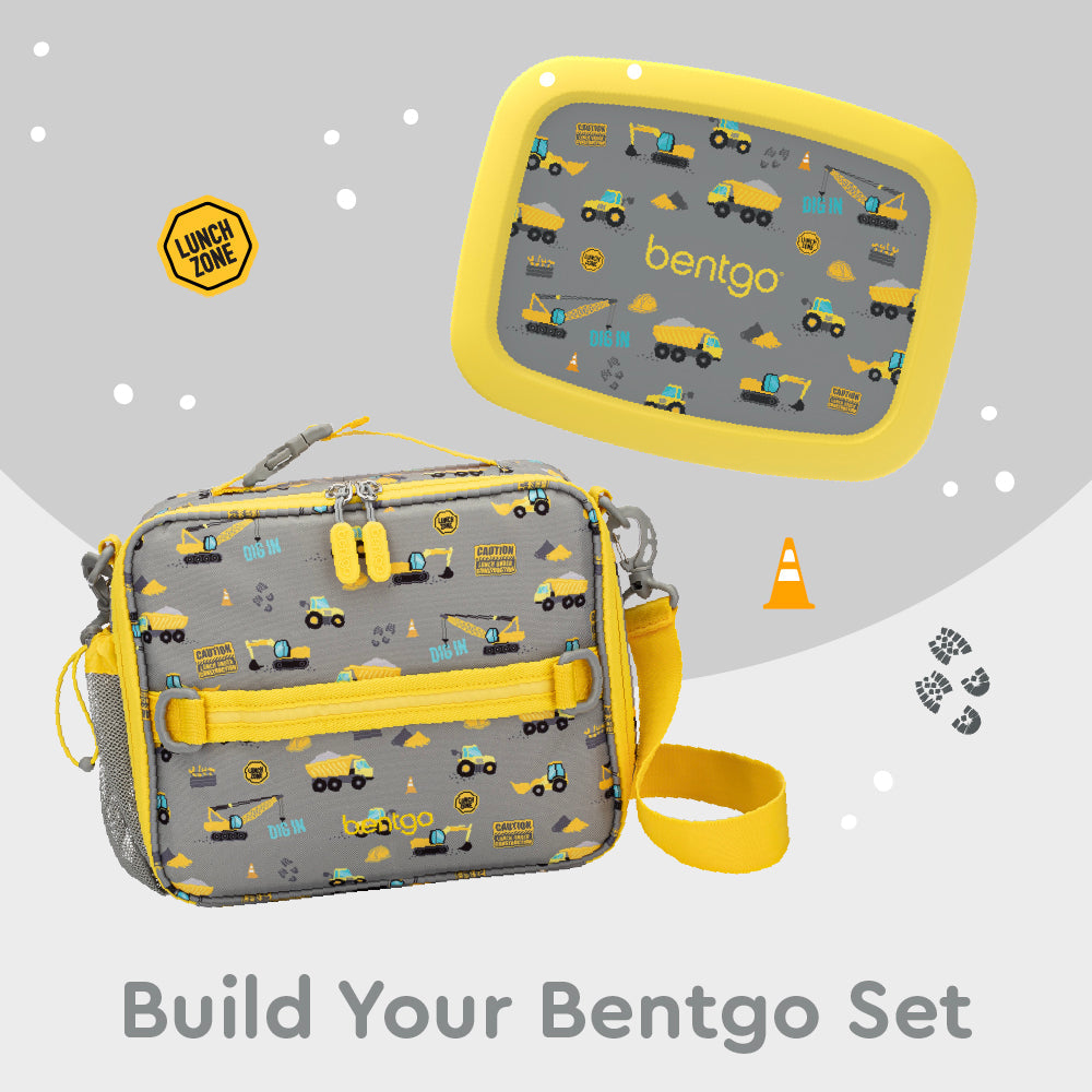 Bentgo® Kids Prints Lunch Bag - Construction Trucks | Build Your Bentgo Set