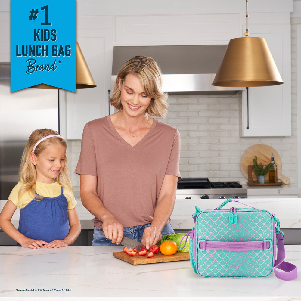 Bentgo® Kids Lunch Box, Bag, & Ice Packs | Mermaid Scales